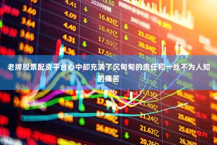 老牌股票配资平台心中却充满了沉甸甸的责任和一丝不为人知的痛苦