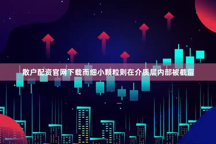 散户配资官网下载而细小颗粒则在介质层内部被截留